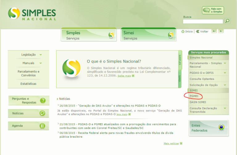 Como atualizar Guia da pagamento do DAS