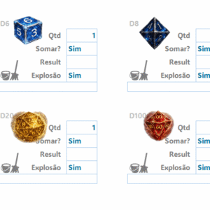 Planilha de Dados de RPG
