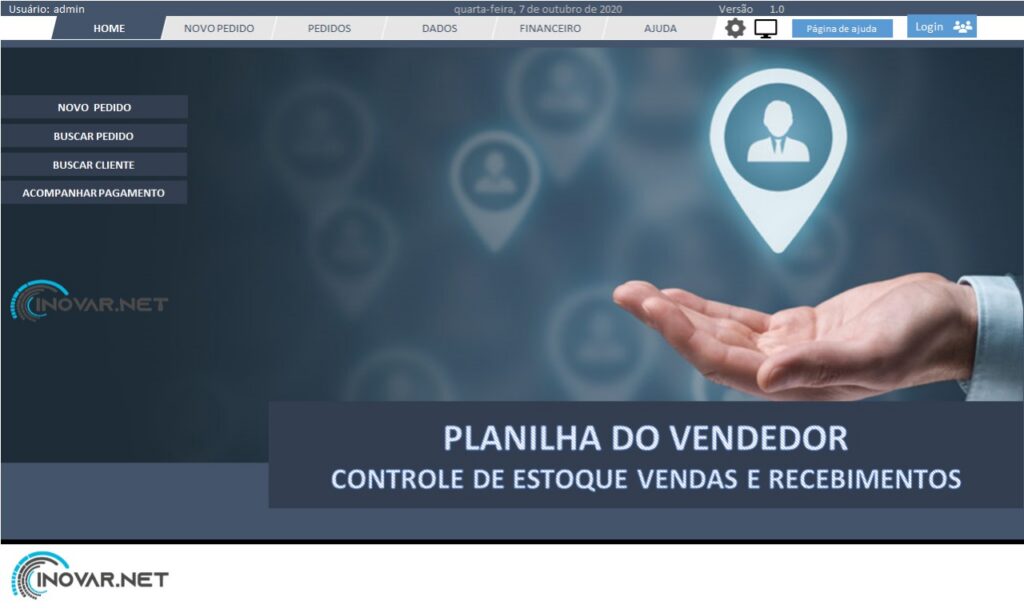 Planilha do Vendedor