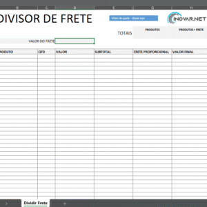 Planilha Divisor de Frete (Gratis)