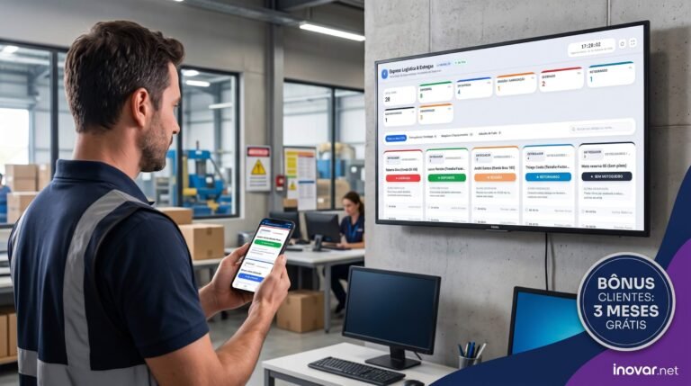 Do Excel à TV do Galpão: Como um Painel Andon Digital revoluciona sua operação