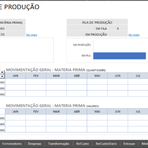 Planilha Ordem de Produção (Controle de Produção)